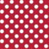 Fabric – Kimberbell Dots White On Red