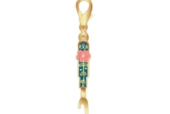 Fabric Roll Quilting Enamel Zipper Pull Charm
