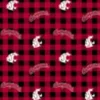 Fabric – Washington State University Logo Toss Buffalo Check