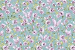Fairy Boutique Flowers & Butterflies on Teal