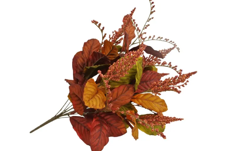23″ Fall Oak Leaf Bush
