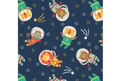 Fantastic Flannel Planets and Stars on Black