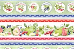 Farmers Market Gingham Green on White