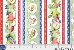 Farmers Market Gingham Green on White