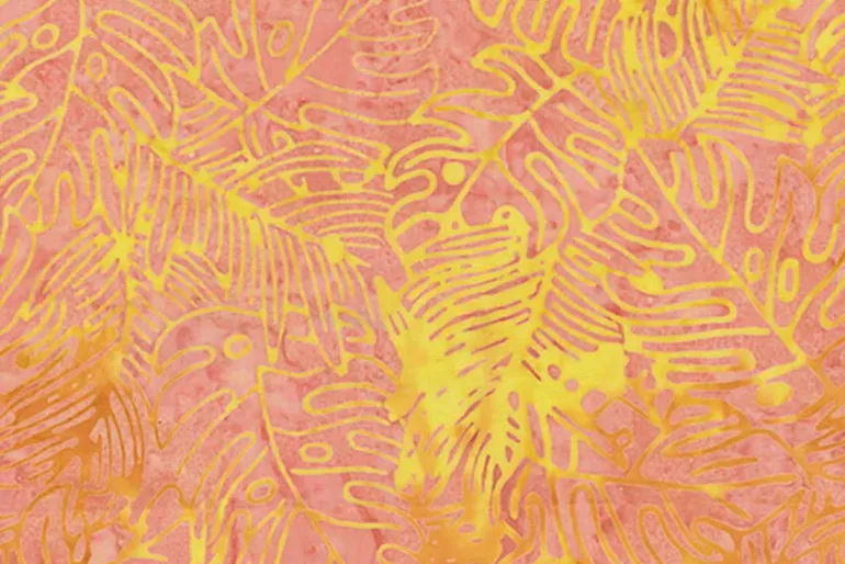 Fawn Batiks Speckles in Sunshine Yellow