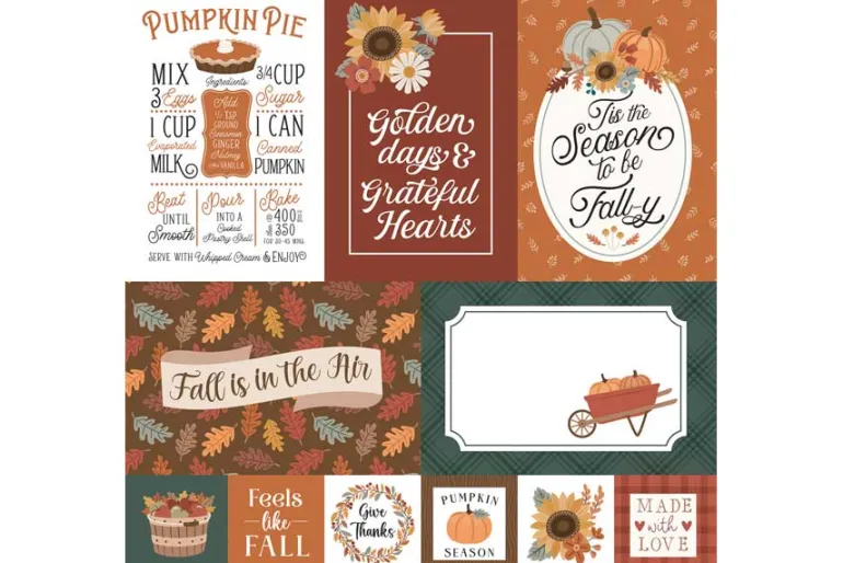 Feels Like Fall Autumn Scatter Stencil