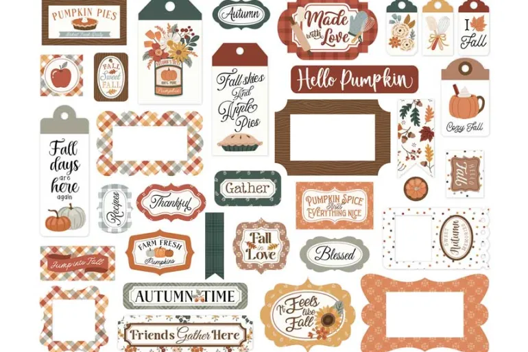Feels Like Fall Autumn Scatter Stencil