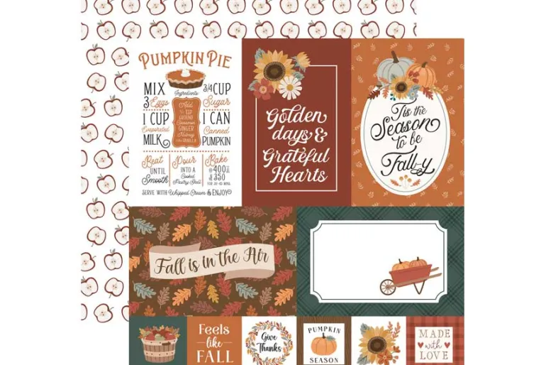 Feels Like Fall Autumn Scatter Stencil