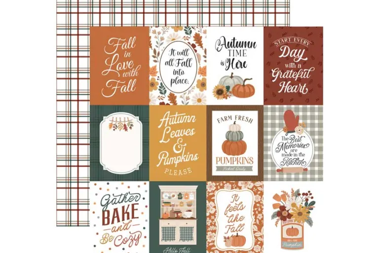Feels Like Fall Harvest Pumpkin Picks Washi Tape
