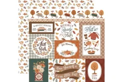 Feels Like Fall Wheelbarrows And Leaves 12×12 Patterned Paper