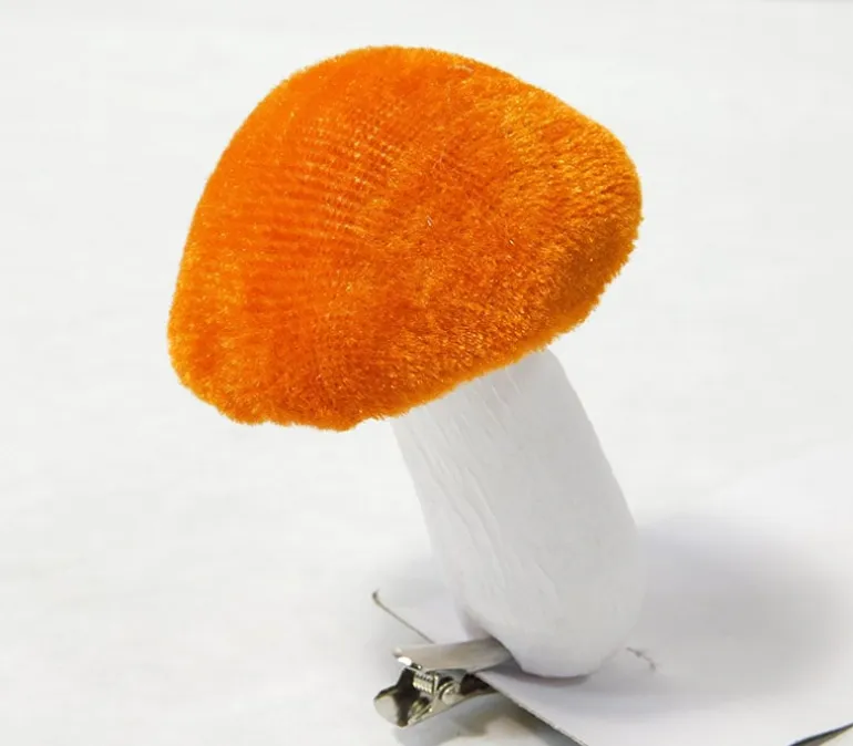 Felt Mushroom Set with Clips – 6 Piece
