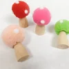 Felt Wooden Mushroom Set – 4 Piece