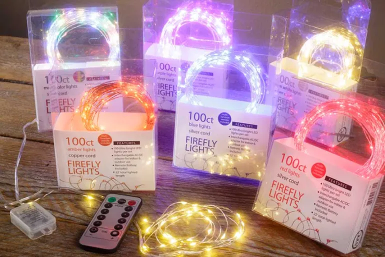 Firefly Lights – 100 Bulb LED String with Remote – Indoor/Outdoor