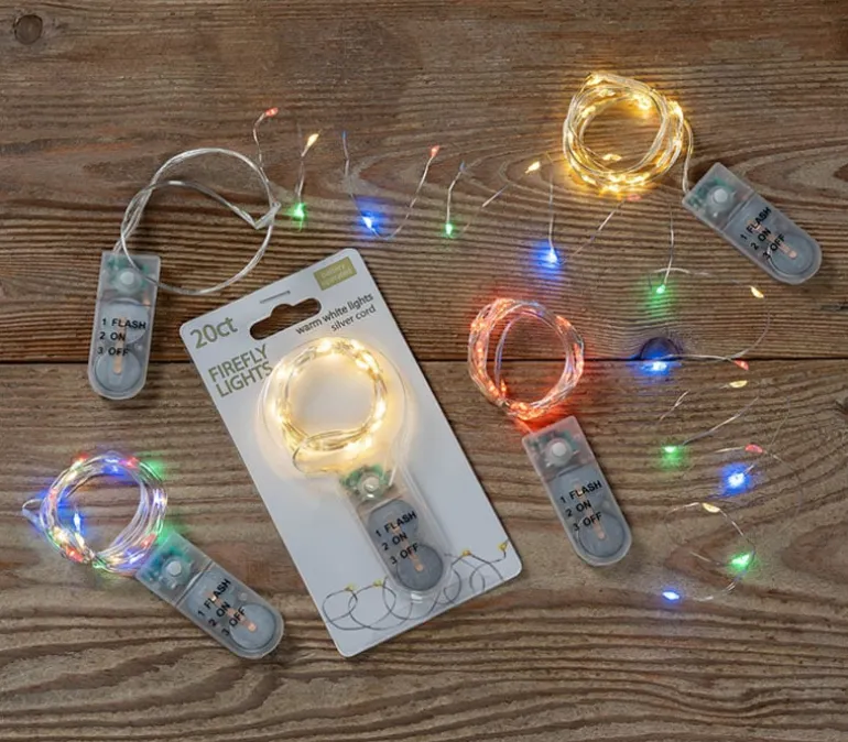 Firefly Lights 20 Bulb – Silver Wire (view bulb colors)