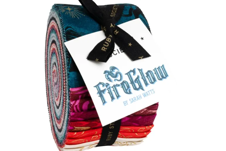 Fireglow Scales in Rose with Gold Metallic Highlights