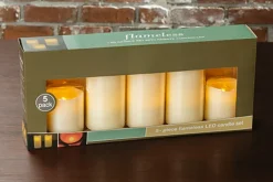 Flameless LED Candle Set – 5 Piece (see color)