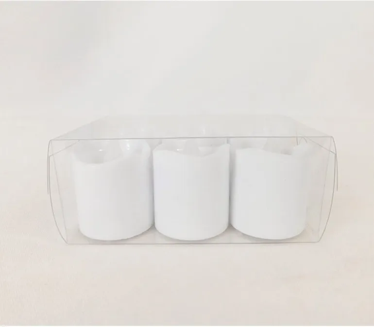 Flameless LED Real Wax Candles – Ivory – 3 Piece (2″, 3″, 4″)