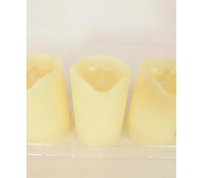 Flameless LED Real Wax Candles – Ivory – 3 Piece (2″, 3″, 4″)