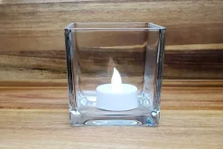 Flicker-Flame LED Pillar Candle with Touch Control – 3″x6″