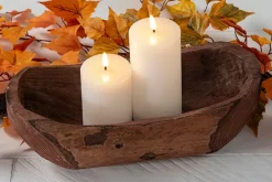 Flicker-Flame LED Pillar Candle with Touch Control – 3″x6″