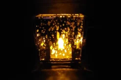 Flicker-Flame LED Pillar Candle with Touch Control – 3″x4″