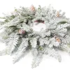Flocked Pine Wreath – 16-inch