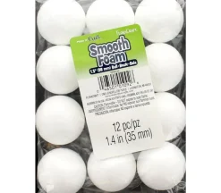 FloraCraft Foam Ball – Smooth – 1-1/2-inch – 12 Piece