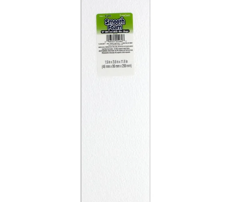 FloraCraft Foam Block – Smooth – 2-inch x 4-inch x 12-inch