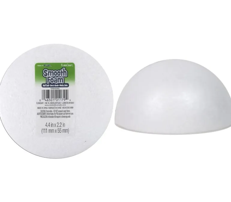 FloraCraft Foam Half Ball – Smooth – 4-1/2-inch