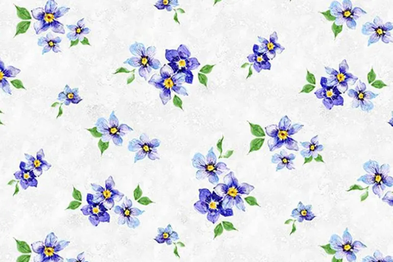 Floral Flutter Hummingbird & Flowers TowelBand Cut 23-in by 43-in