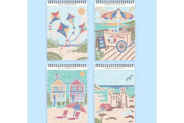 FlowArt® – Dot-By-Letter, Day at the Beach
