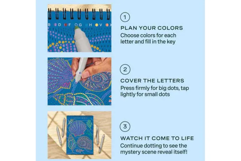 FlowArt® – Dot-By-Letter, Into the Deep – Metallic Ink