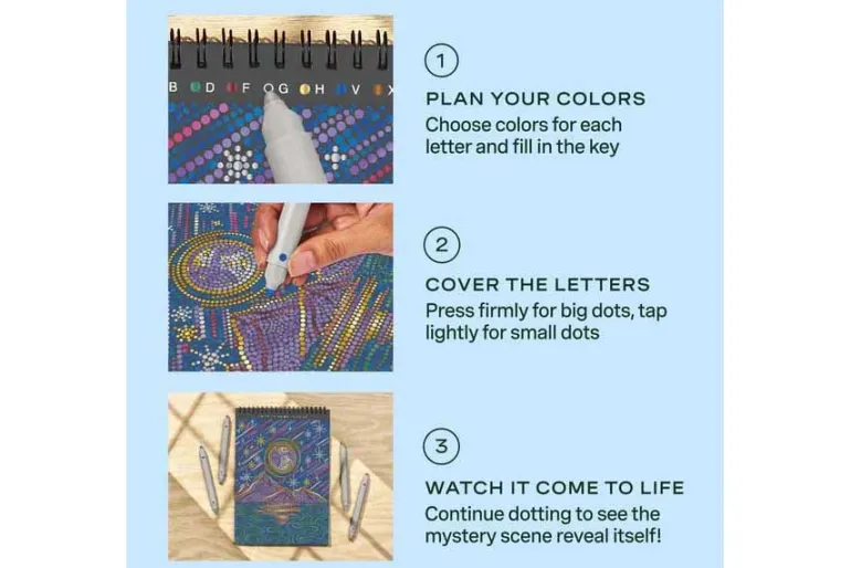 FlowArt® – Dot-By-Letter, Into the Galaxy – Metallic Ink