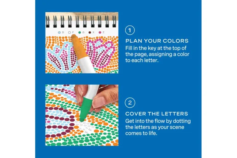 FlowArt Mini – Dot-by-Letter Pretty Petals