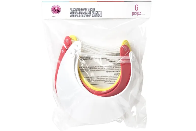 Foam Visor – 6pc. – Assorted Colors