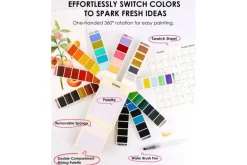 Foldable Watercolor Set Of 56