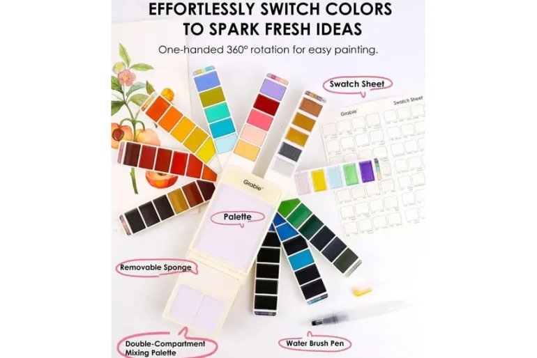 Foldable Watercolor Set Of 56