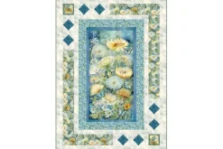 Forest Whisper Daisies in Bloom on Blue