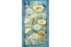 Forest Whisper Floral and Butterfly Panel, 24-inches by 44-inches