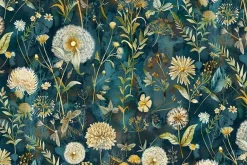 Forest Whisper Tonal Floral Blue