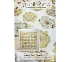 French Roses Soft Edge Applique Quilt Pattern by Heather French #FR001