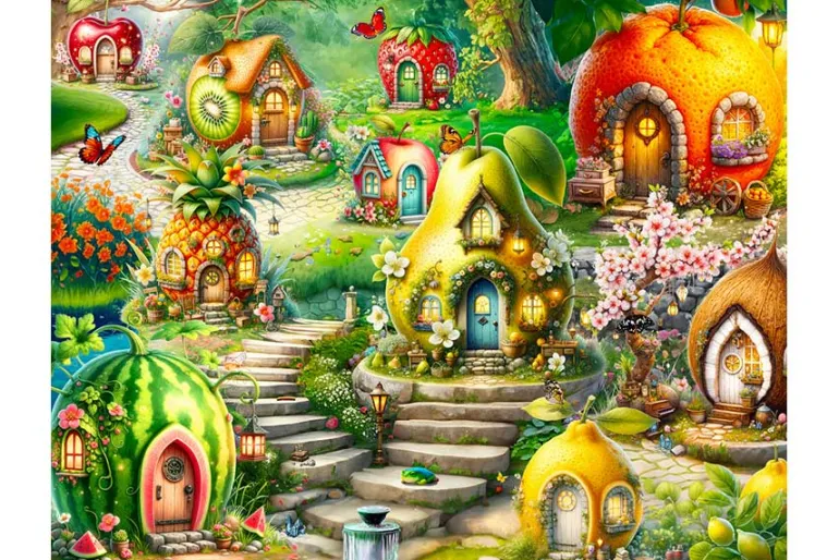 Fruitful Dream Village – 500 Piece Puzzle