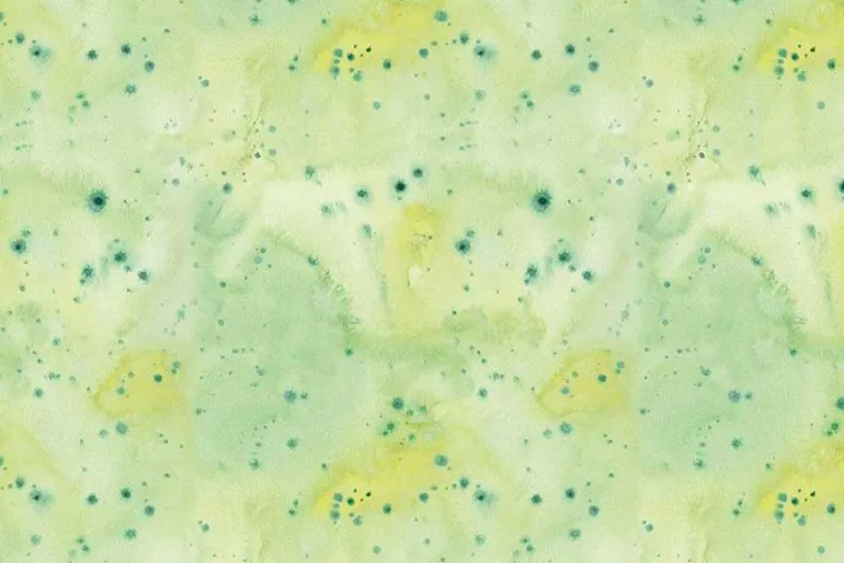 Fruity Popsicles Watercolor Dot in Green
