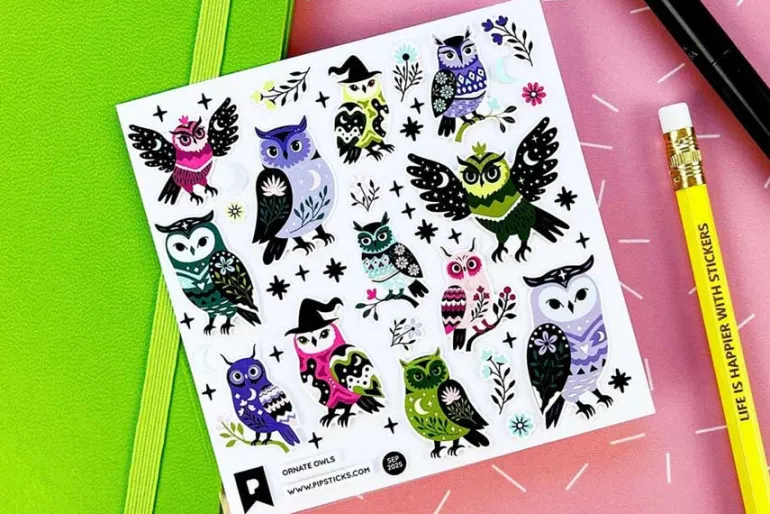 Fuzzy Strawberries Stickers