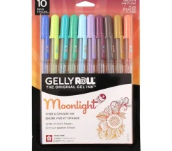 Gelly Roll Pen Set – 10 Piece – Earth and Jewel Moonlight