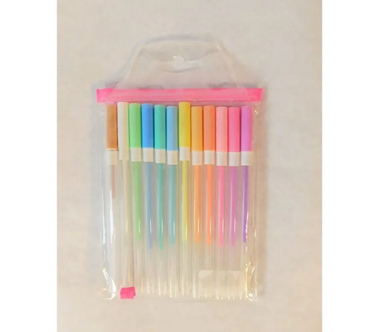 Gel Pen Set – Pastel Colors – 12 Piece