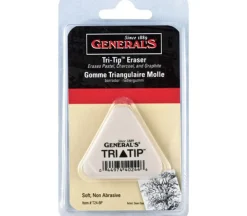 General Pencil Eraser – White Vinyl Tri-Tip
