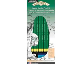 General Pencil Graphite Drawing Kit – 12 Piece