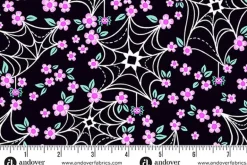 Ghostly Garden Bitty Gingham Black and White