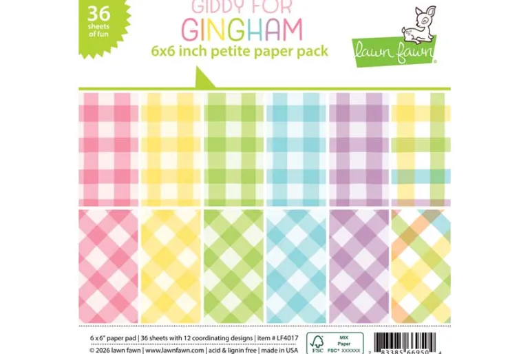 Giddy For Gingham Petite Paper Pack 6×6